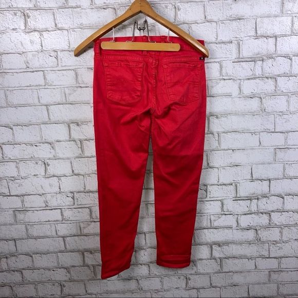 Lucky Brand Red Skinny Jeans Size 4/27 - Picture 2 of 6